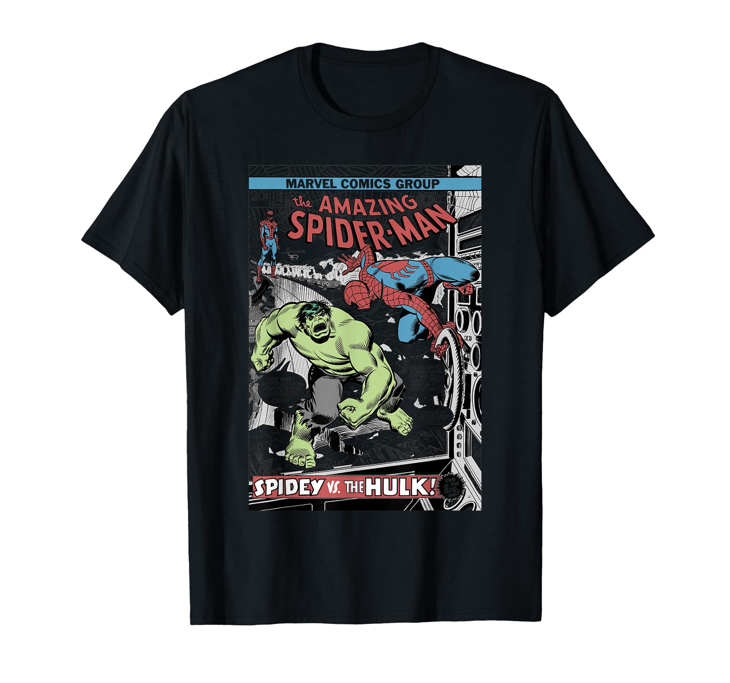 Comic Battle Fan Shirt  Web Hero Vs Green Giant Poster Tee - T-Shirt, Sweatshirt, Hoodie