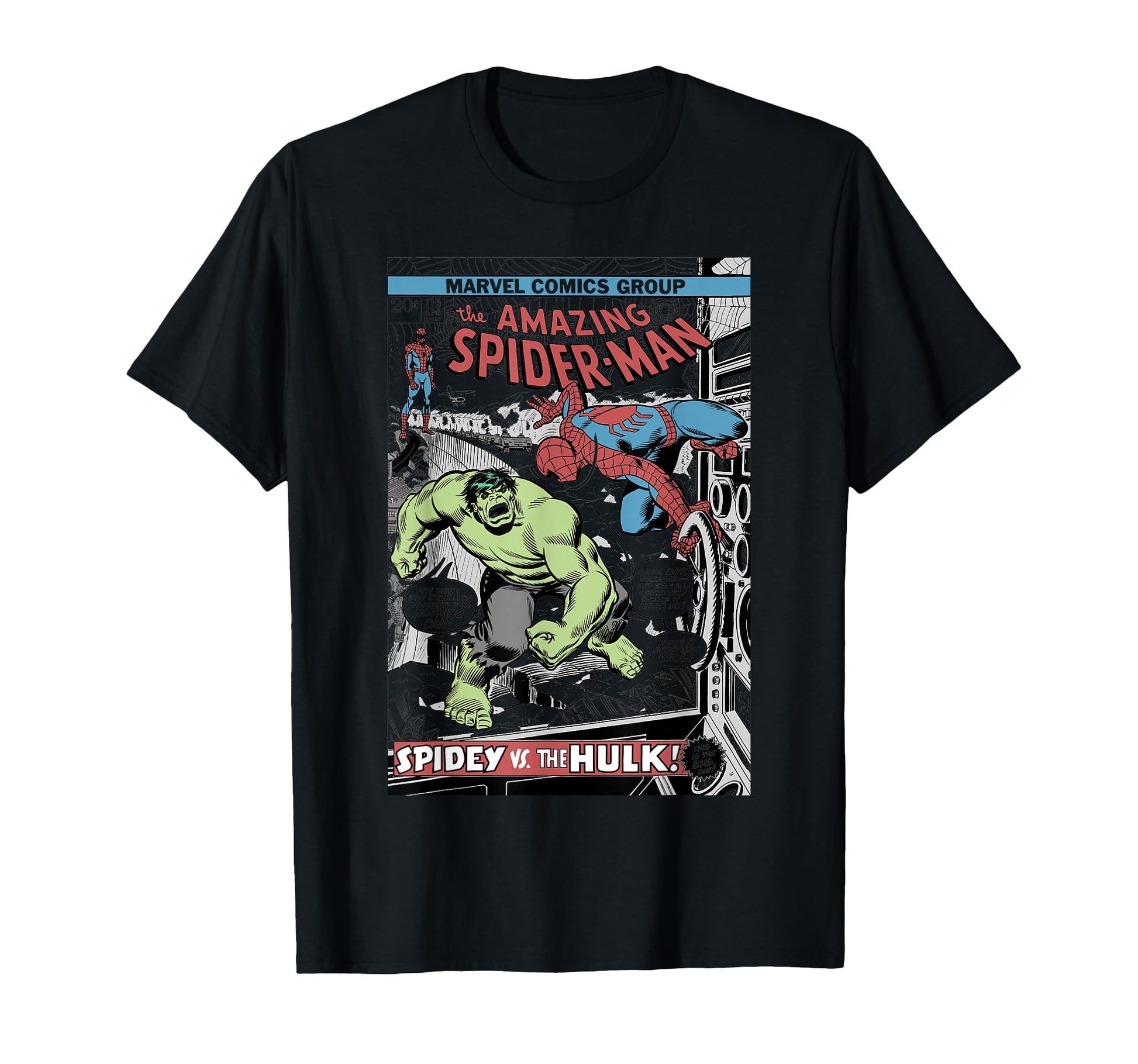 Comic Battle Fan Shirt  Web Hero Vs Green Giant Poster Tee - T-Shirt, Sweatshirt, Hoodie
