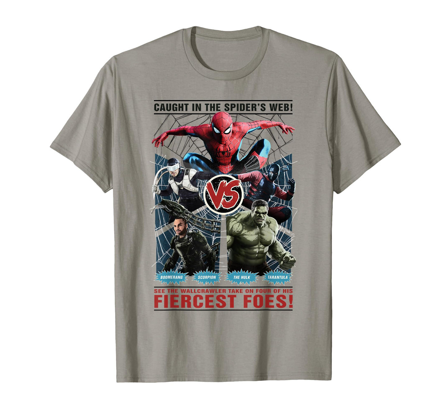 Movie Fan Apparel  Caught In The Web Graphic Tee - T-Shirt, Sweatshirt, Hoodie