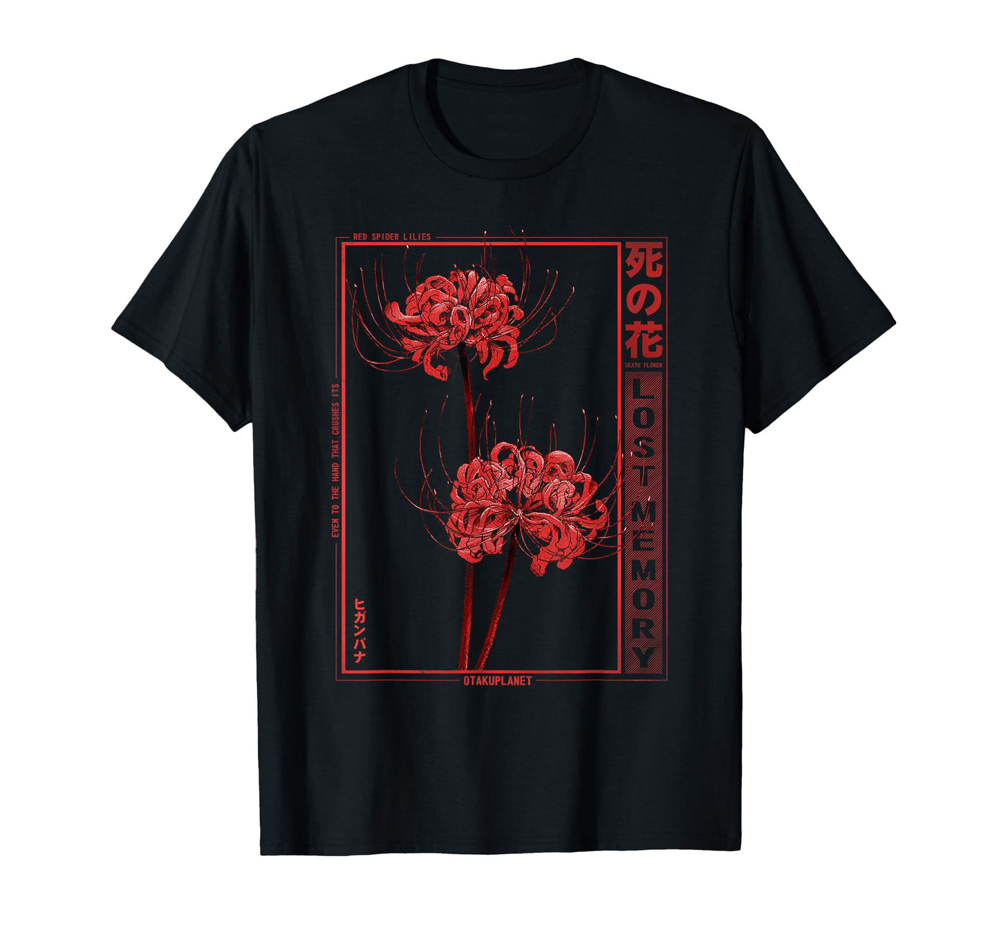 Soft Grunge Aesthetic Apparel  Japanese Spider Lily Flower Tee - T-Shirt, Sweatshirt, Hoodie