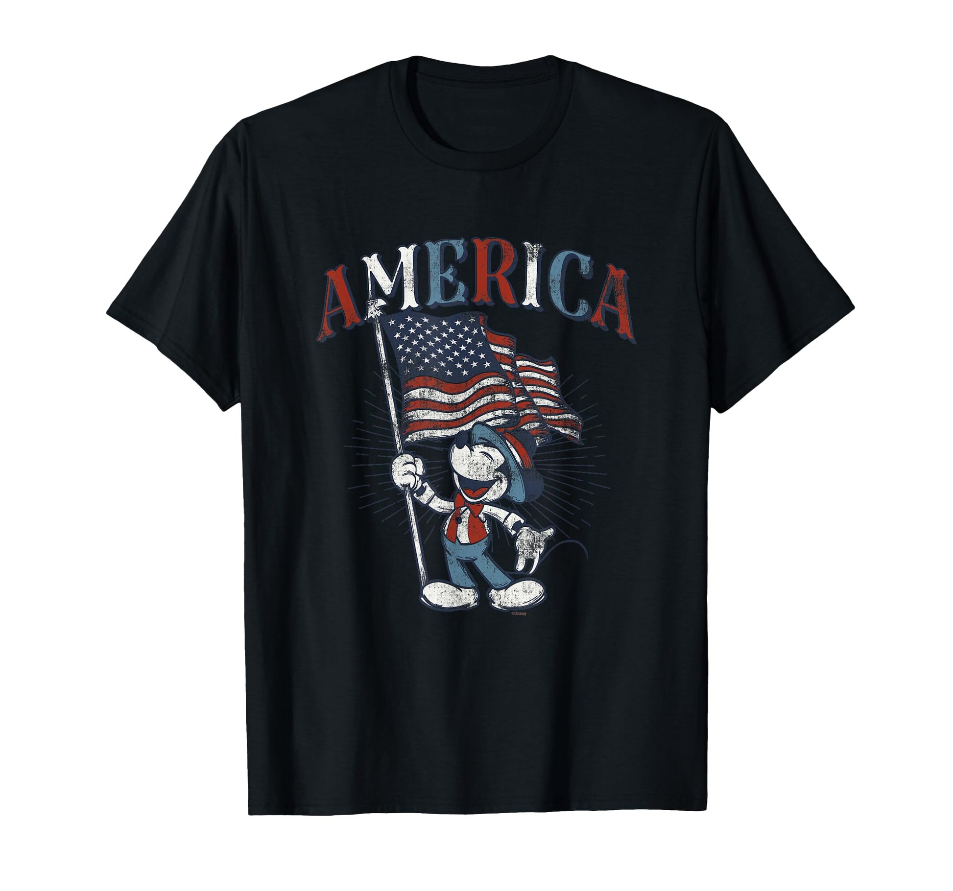 4th of July Celebration Shirt  American Flag Mouse Graphic Tee - T-Shirt, Sweatshirt, Hoodie