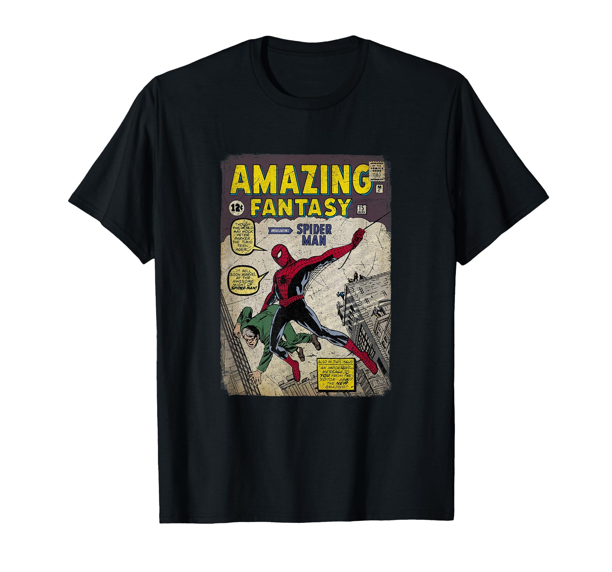 Comic Book Fan Apparel  Classic Web Slinger Cover Tee - T-Shirt, Sweatshirt, Hoodie