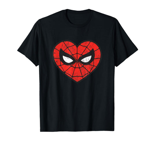 Comic Fan Apparel  Web Hero Heart Graphic Tee - T-Shirt, Sweatshirt, Hoodie
