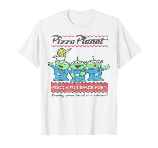 Space Pizza Arcade Shirt  Green Aliens Graphic Tee - T-Shirt, Sweatshirt, Hoodie