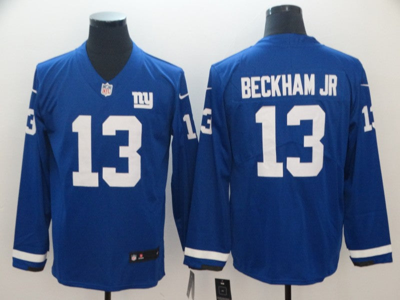 Men's New York Giants Odell Beckham Jr. #13 Blue Player Game Jersey1 football jersey product view 1