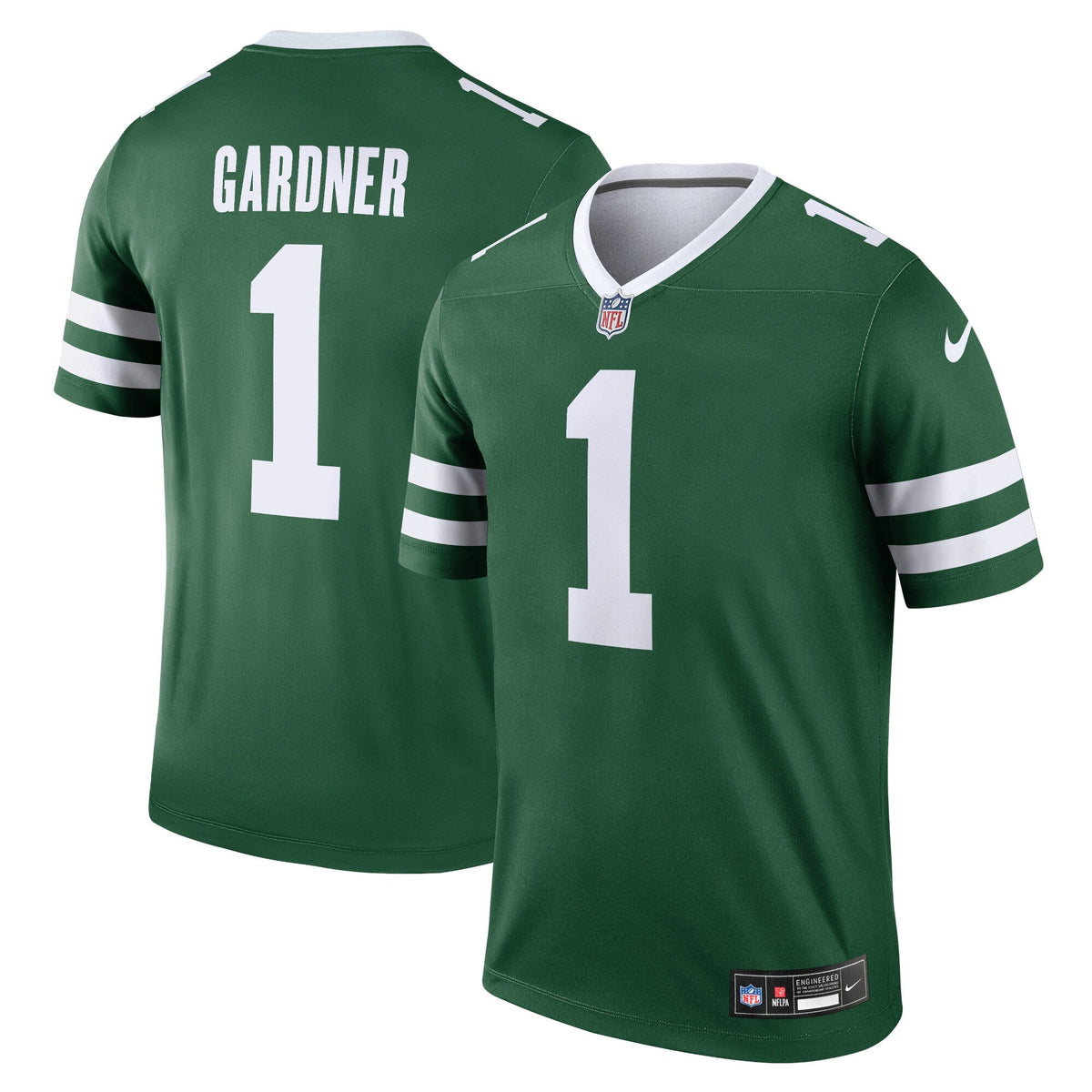 Ahmad Sauce Gardner New York Jets Nike Legend Jersey - Legacy Green football jersey product view 1