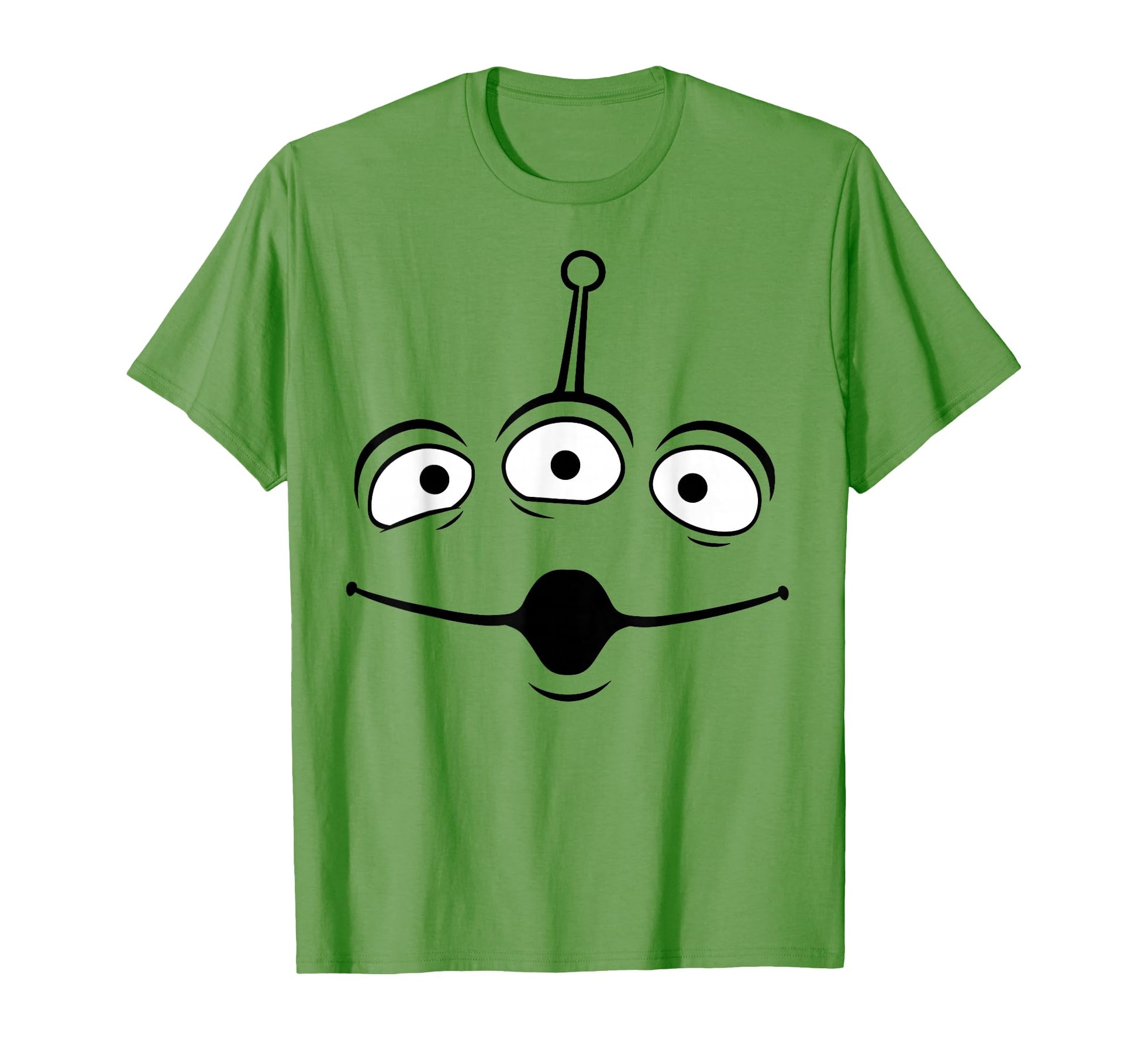 Halloween Costume Shirt  Green Alien Face Graphic Tee - T-Shirt, Sweatshirt, Hoodie