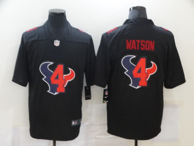 Men's Houston Texans #4 Deshaun Watson Black Game Jersey1 football jersey product view 1