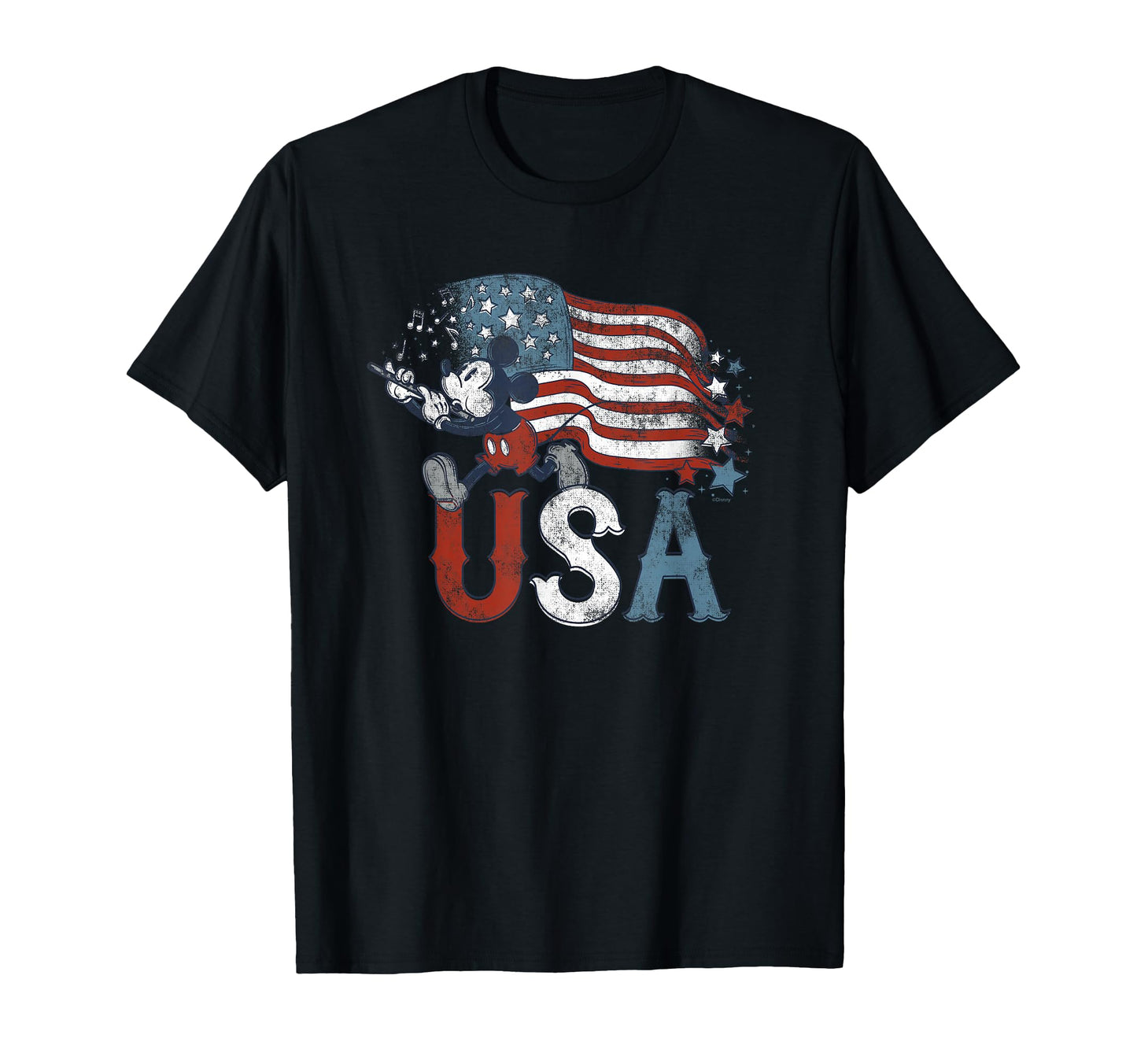 4th of July Celebration Shirt  Classic Mouse USA Flag Flute Tee - T-Shirt, Sweatshirt, Hoodie