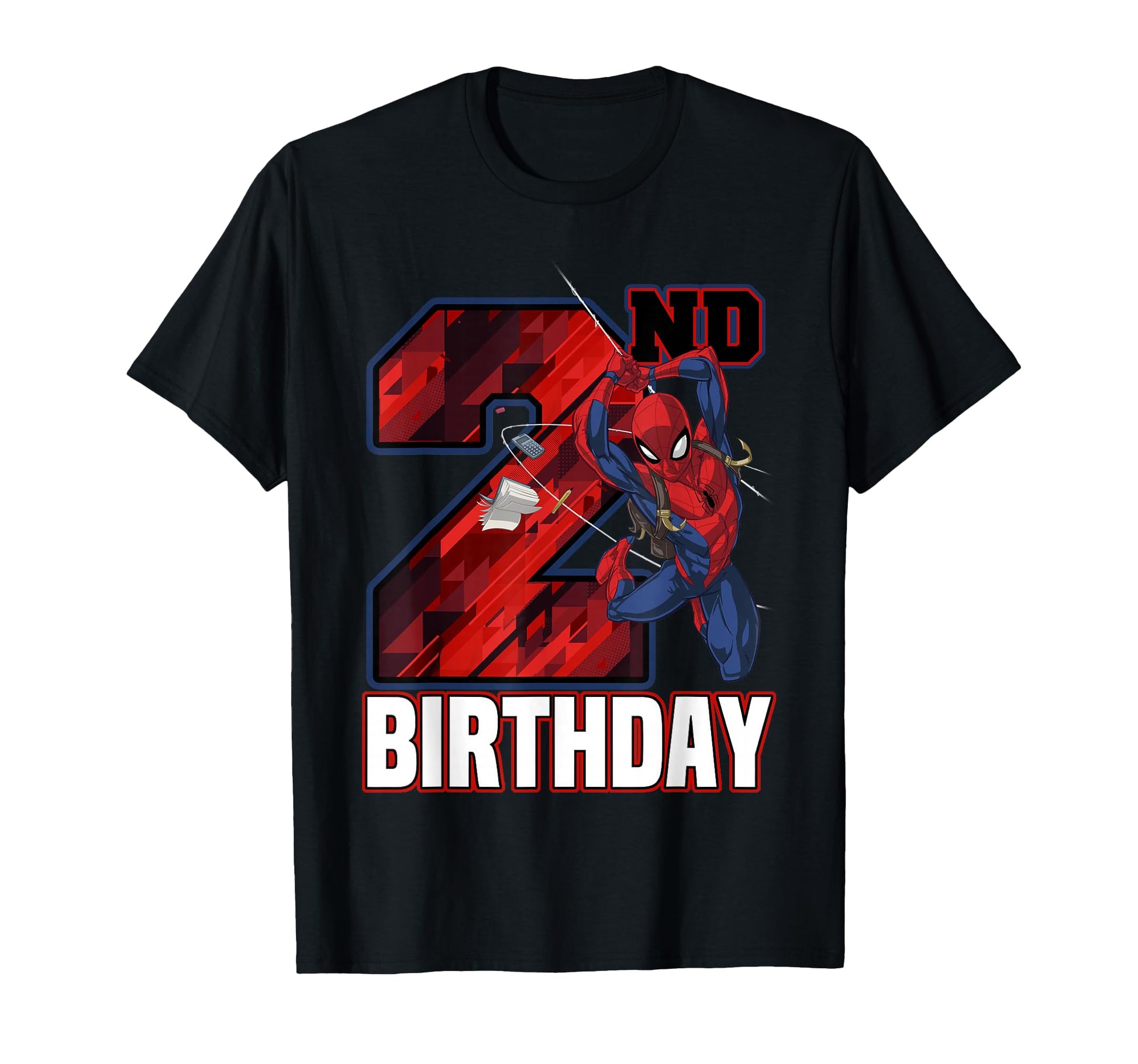 2nd Birthday Boy Shirt  Web Swing Hero Graphic Tee - T-Shirt, Sweatshirt, Hoodie
