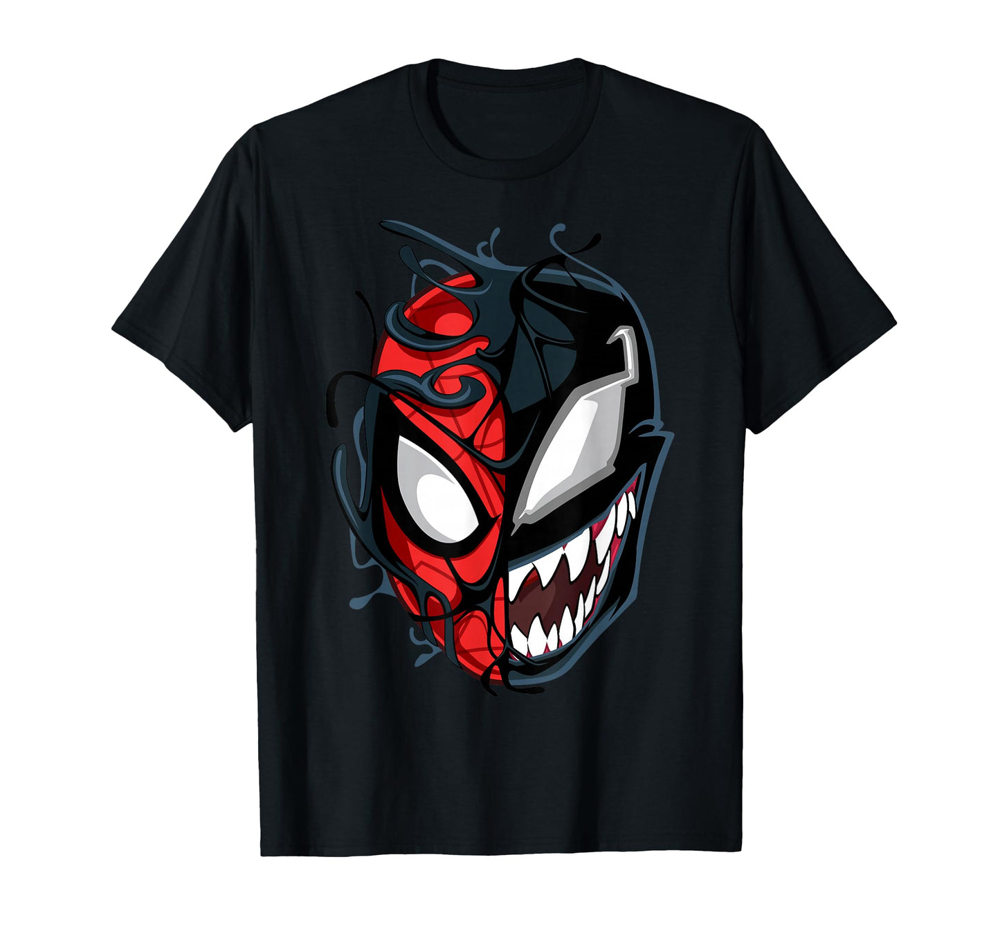 Symbiote Villain Fan Shirt  Dark Alien Big Face Graphic Tee - T-Shirt, Sweatshirt, Hoodie
