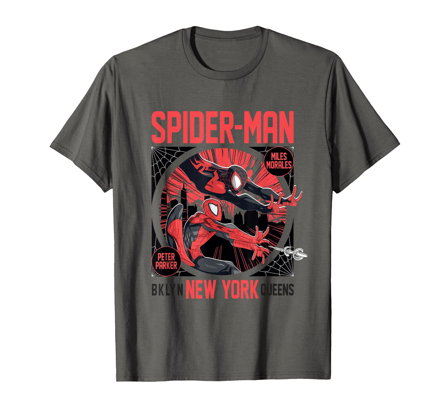 Comic Fan Apparel  City Web Heroes NYC Graphic Tee - T-Shirt, Sweatshirt, Hoodie