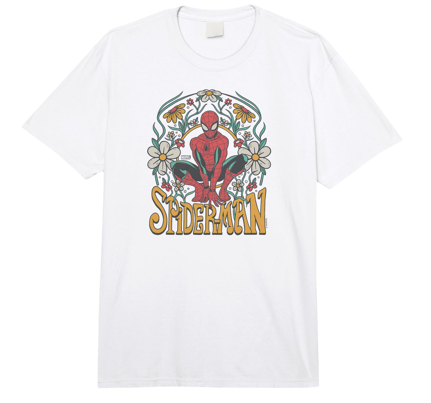 Heavyweight Comfort Tee  Floral Web Slinger Graphic - T-Shirt, Sweatshirt, Hoodie