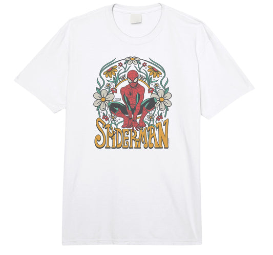 Heavyweight Comfort Tee  Floral Web Slinger Graphic - T-Shirt, Sweatshirt, Hoodie