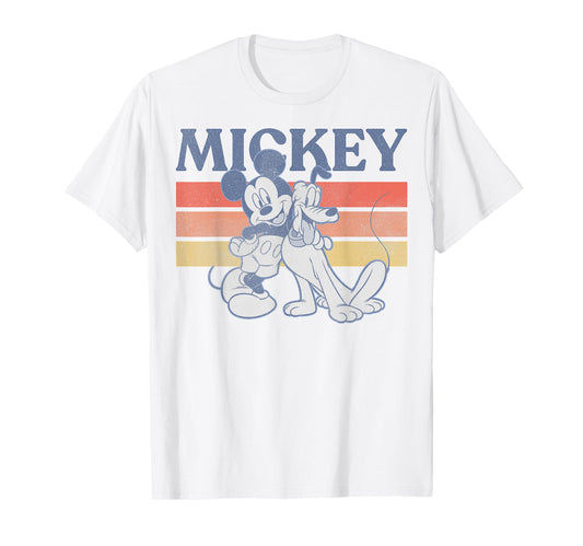 Classic Cartoon Fan Apparel  Mouse & Pet Dog Retro Line Tee - T-Shirt, Sweatshirt, Hoodie