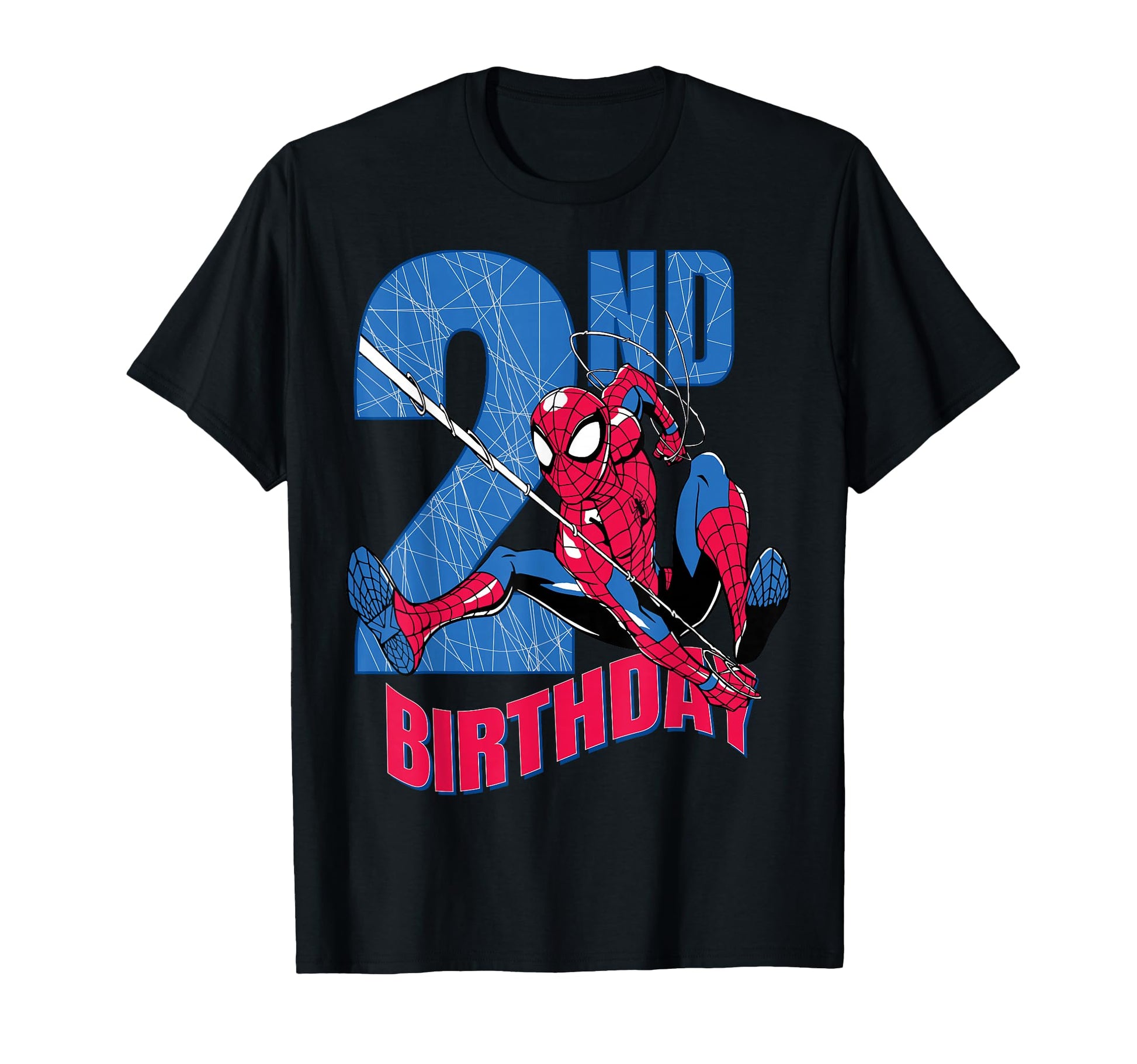 2nd Birthday Boy Shirt  Hero Web Action Graphic Tee - T-Shirt, Sweatshirt, Hoodie