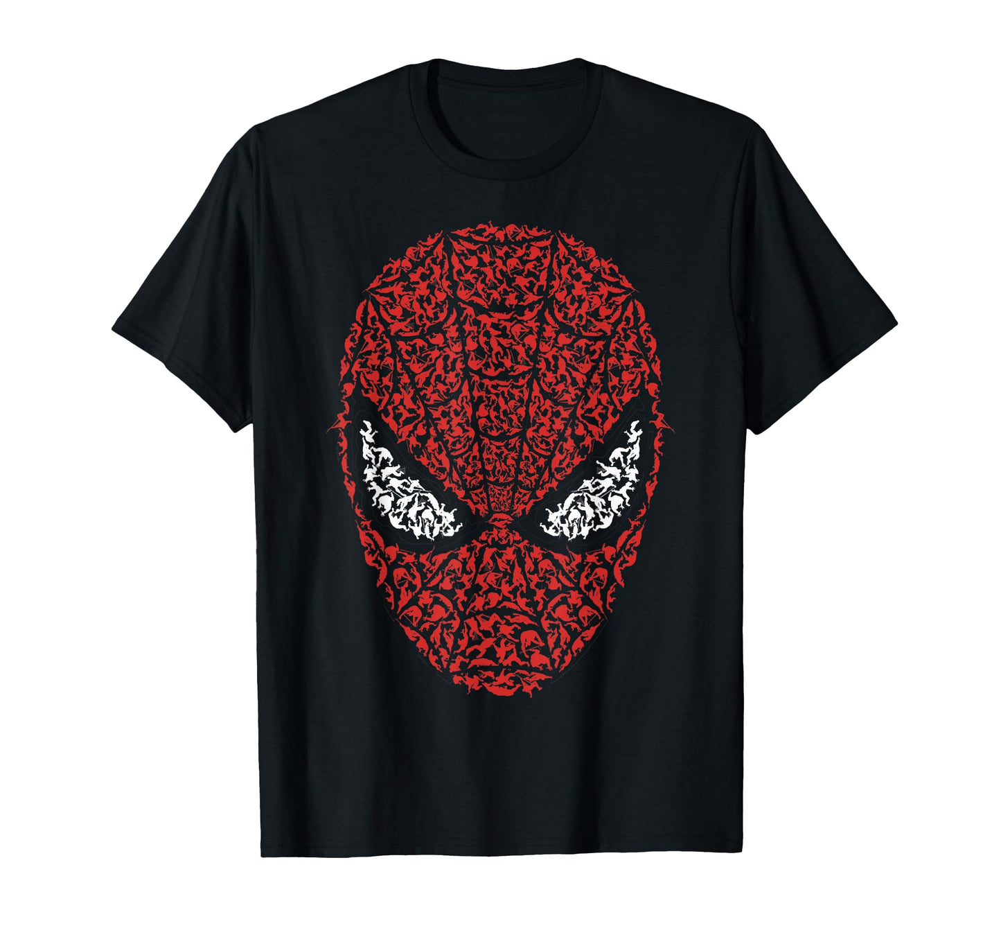 Comic Hero Fan Shirt  Mask Build Up Fill Graphic Tee - T-Shirt, Sweatshirt, Hoodie