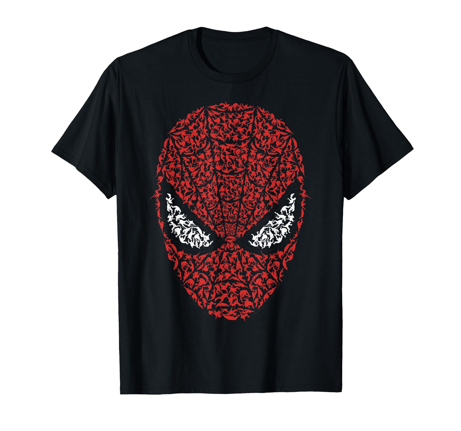 Comic Hero Fan Shirt  Mask Build Up Fill Graphic Tee - T-Shirt, Sweatshirt, Hoodie