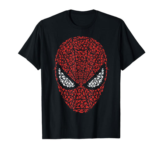 Comic Hero Fan Shirt  Mask Build Up Fill Graphic Tee - T-Shirt, Sweatshirt, Hoodie
