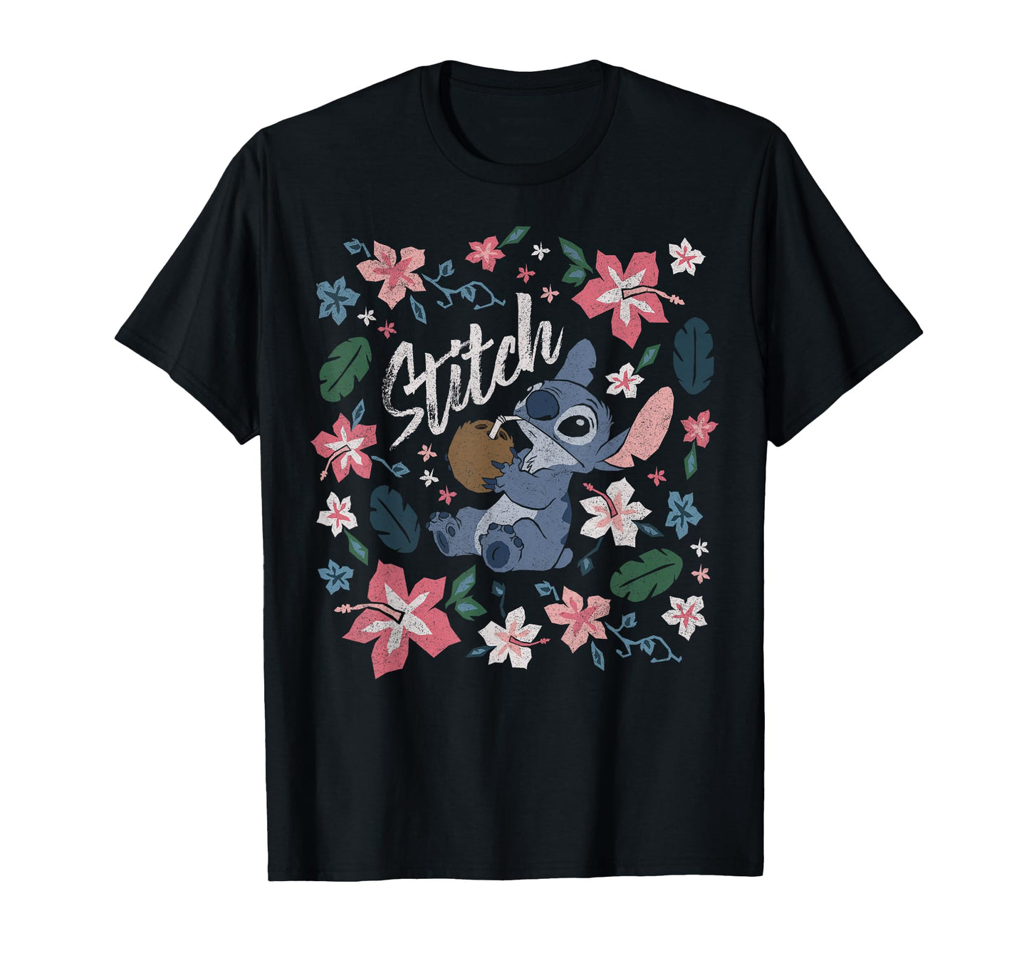 Hawaiian Alien Fan Shirt  Floral Coconut Portrait Graphic Tee - T-Shirt, Sweatshirt, Hoodie