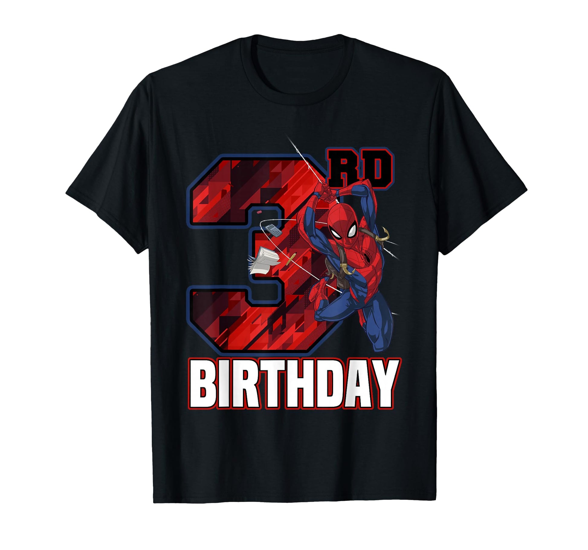 3rd Birthday Boy Shirt  Web Swing Hero Graphic Tee - T-Shirt, Sweatshirt, Hoodie