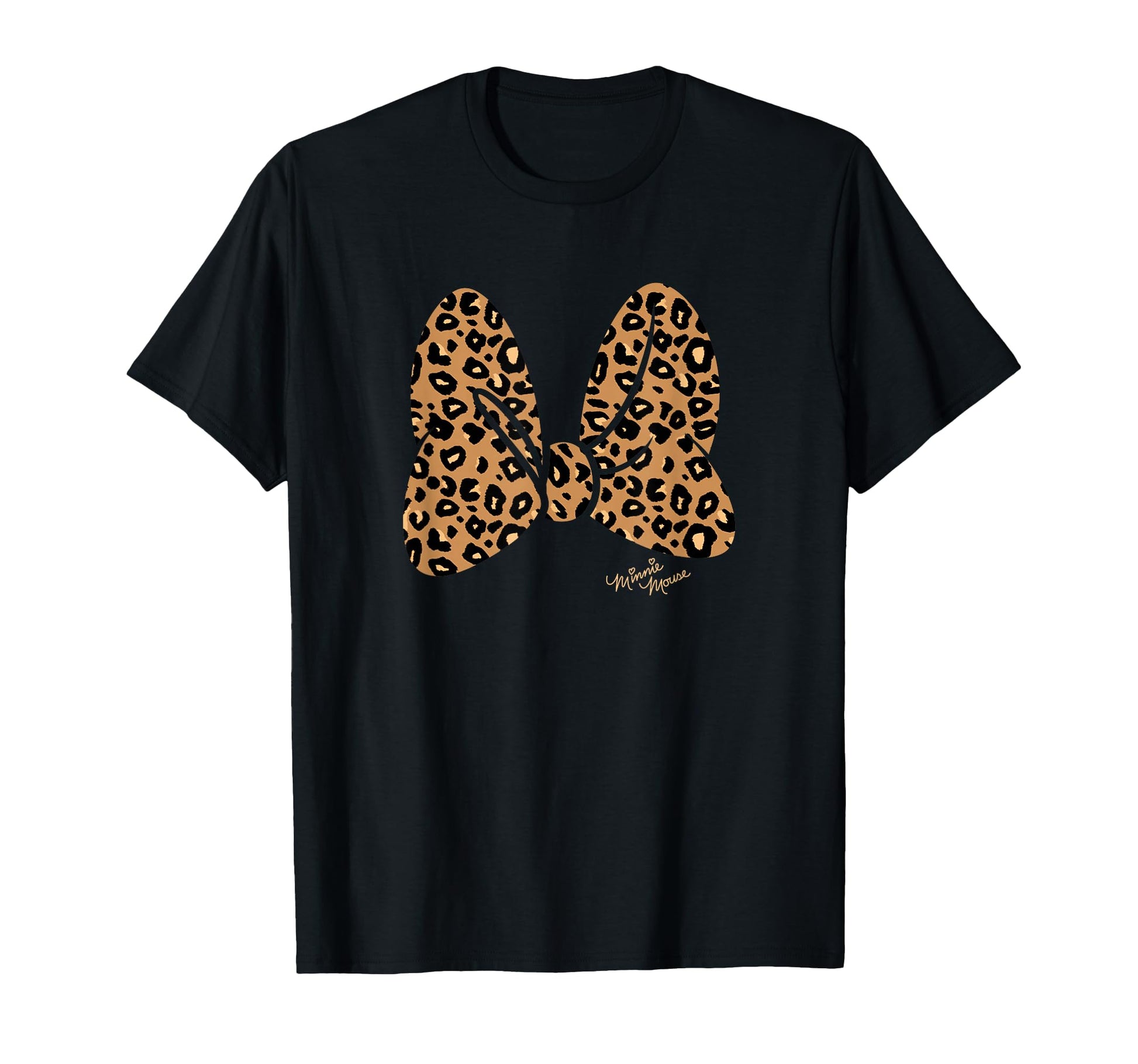 Classic Cartoon Fan Shirt  Leopard Print Bow Graphic Tee - T-Shirt, Sweatshirt, Hoodie