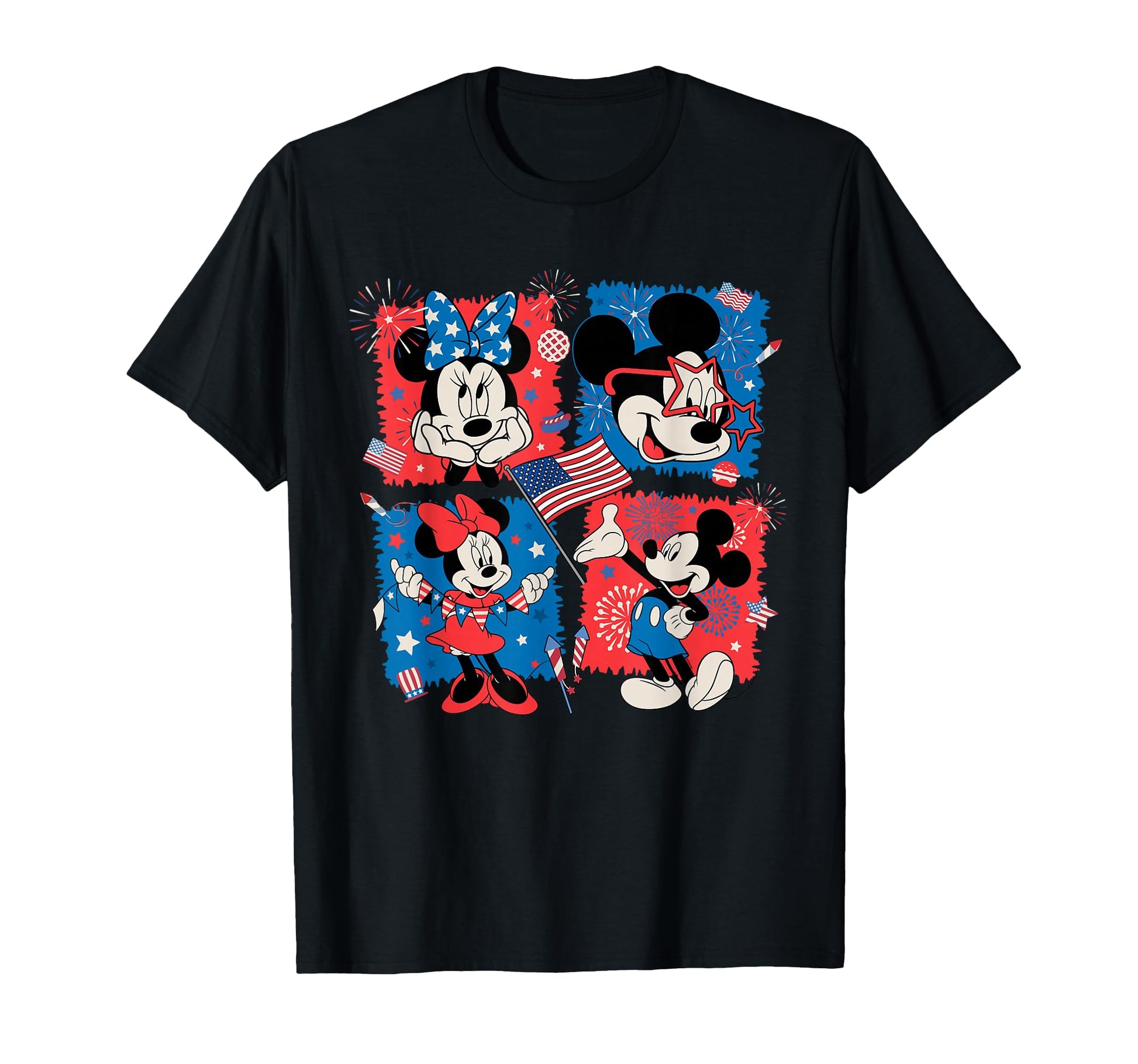 Patriotic Theme Park Apparel  USA 250th Americana Grid Tee - T-Shirt, Sweatshirt, Hoodie