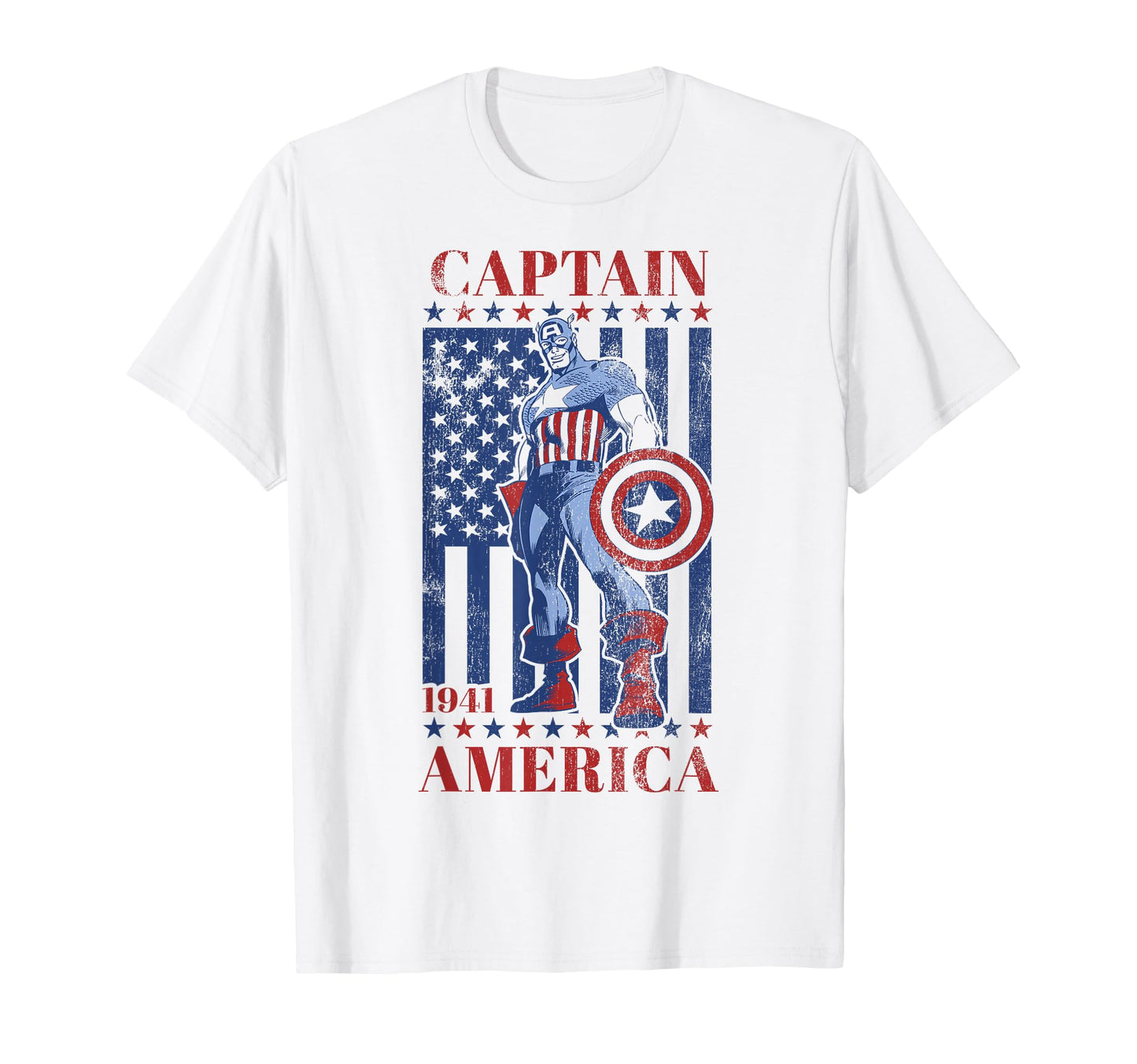Patriotic Hero Fan Shirt  Vintage 1941 Flag Graphic Tee - T-Shirt, Sweatshirt, Hoodie