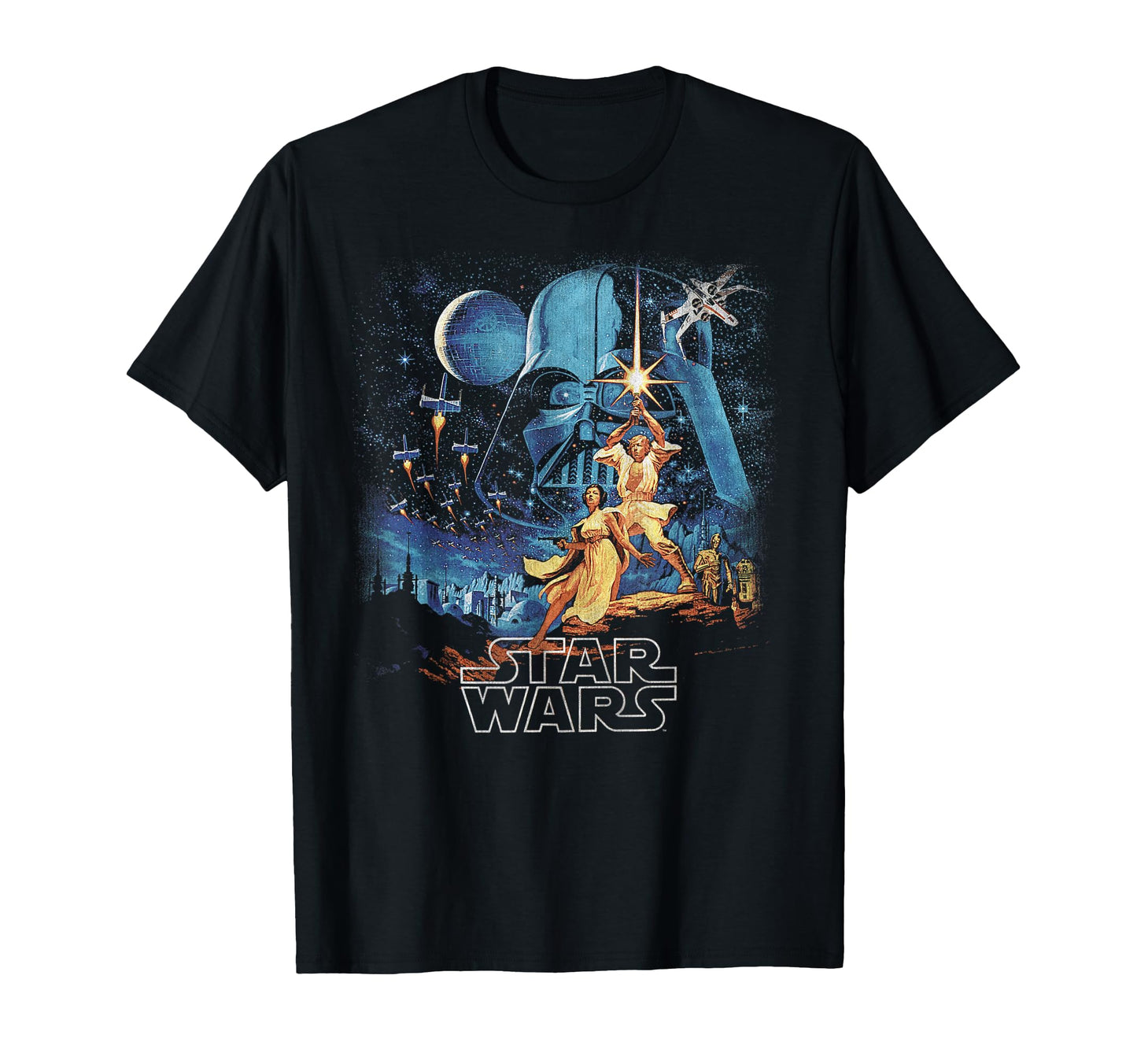 Sci-Fi Epic Fan Apparel  Faded Vintage Retro Poster Tee - T-Shirt, Sweatshirt, Hoodie
