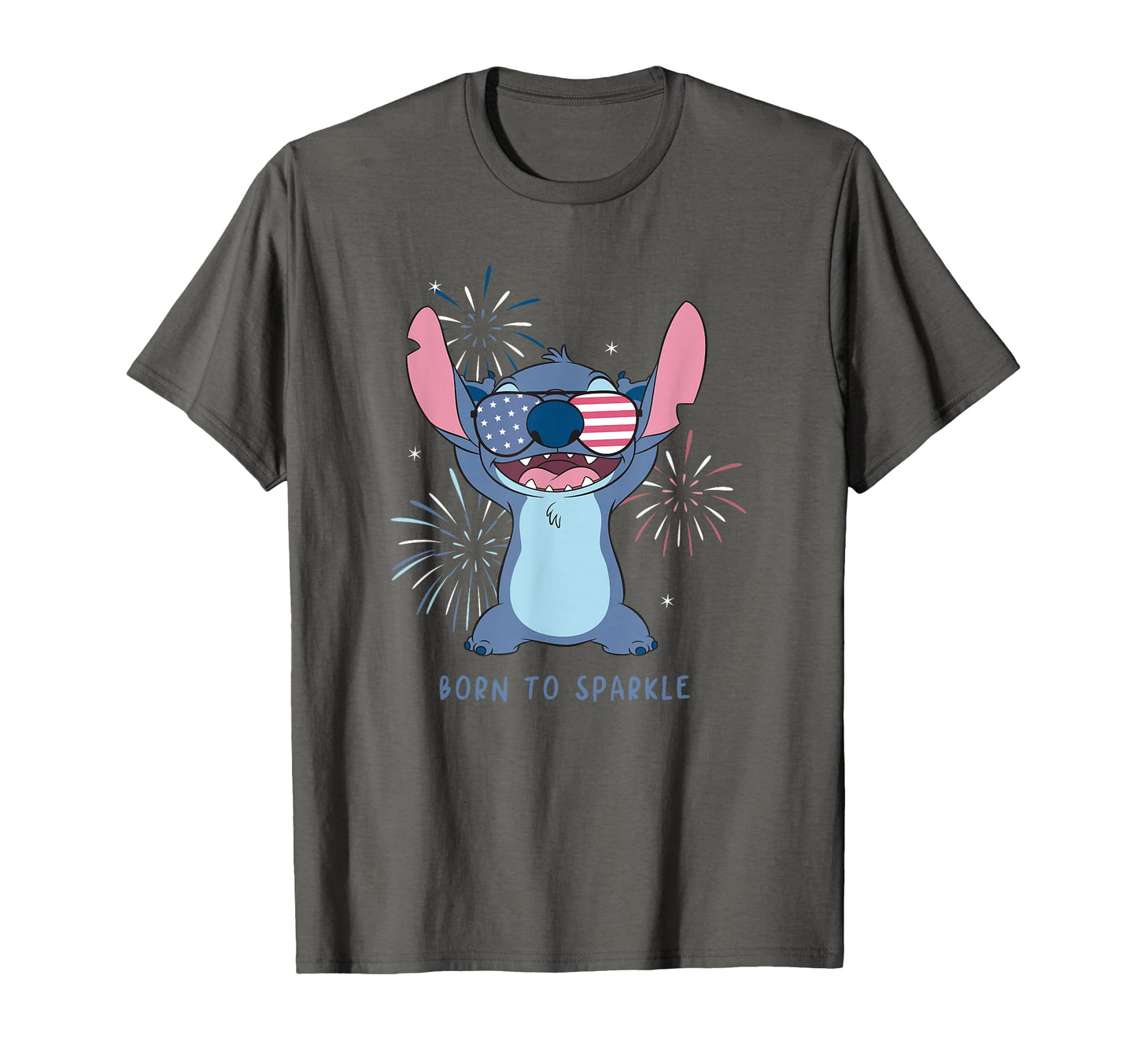 4th of July Celebration Shirt  Blue Alien Born to Sparkle Tee - T-Shirt, Sweatshirt, Hoodie