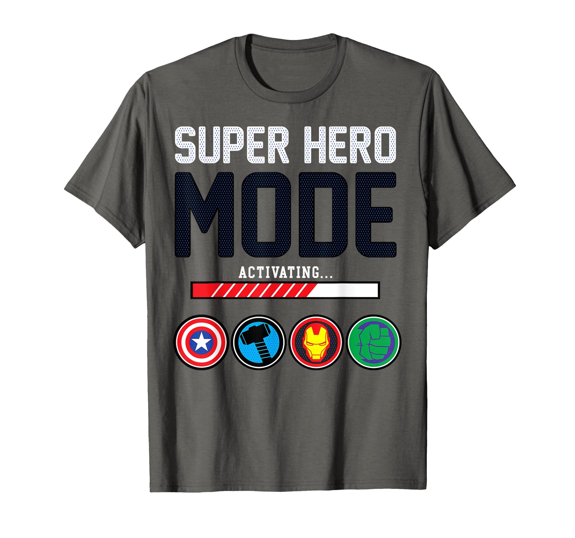 Comic Fan Apparel  Super Hero Mode Activating Icons Tee - T-Shirt, Sweatshirt, Hoodie