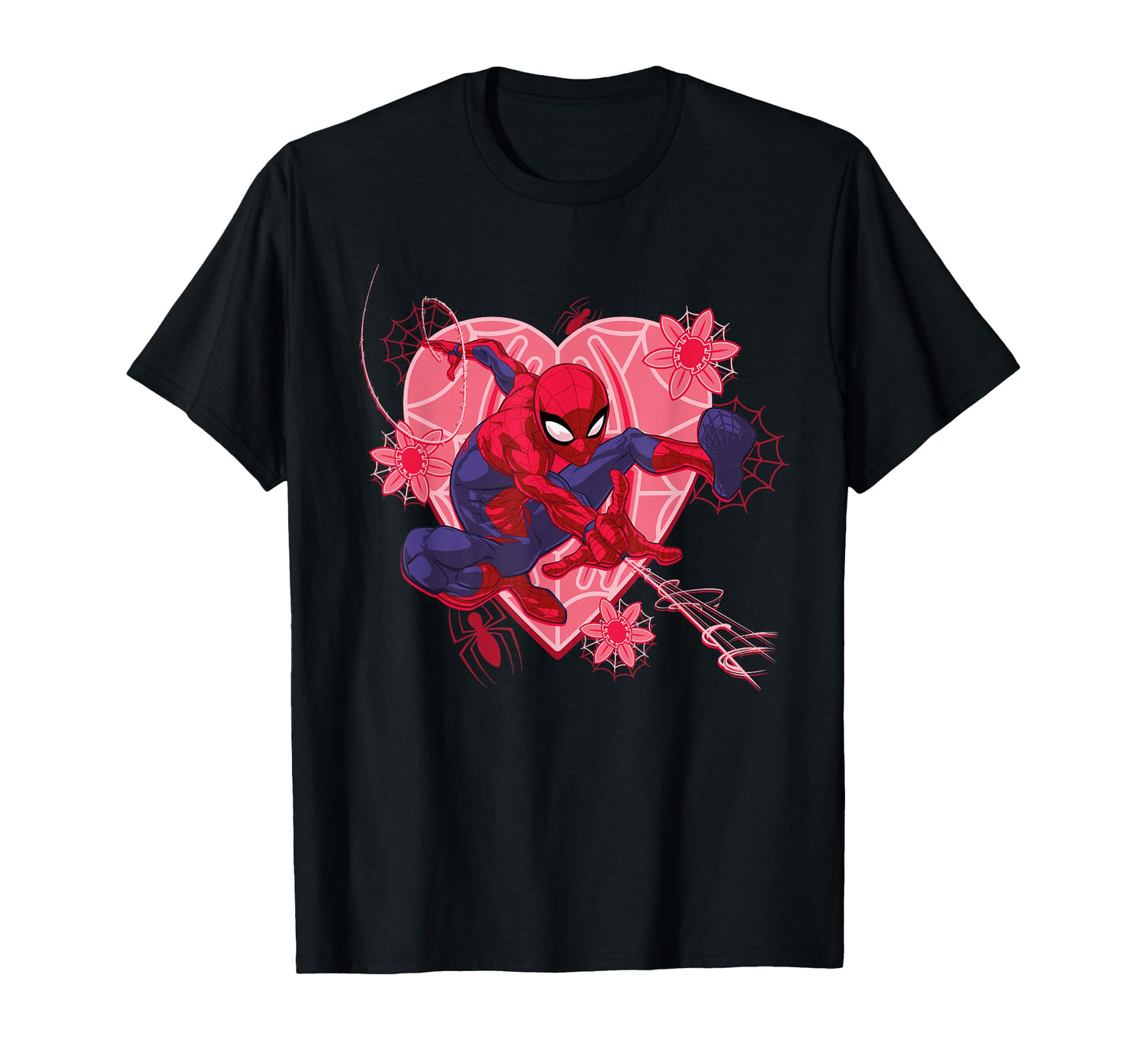 Valentine's Day Apparel  Hearts and Flowers Web Hero Tee - T-Shirt, Sweatshirt, Hoodie