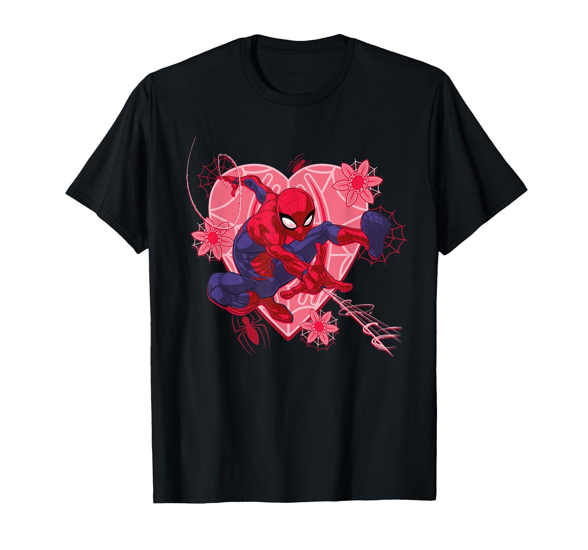Valentine's Day Apparel  Hearts and Flowers Web Hero Tee - T-Shirt, Sweatshirt, Hoodie