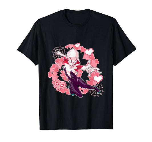 Multiverse Hero Apparel  Web Heroine Stacy Hearts Tee - T-Shirt, Sweatshirt, Hoodie