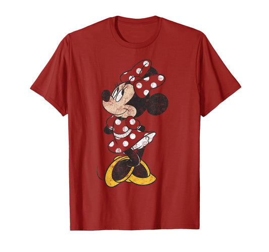 Classic Cartoon Fan Shirt  Polka Dot Mouse Simple Distressed Tee - T-Shirt, Sweatshirt, Hoodie