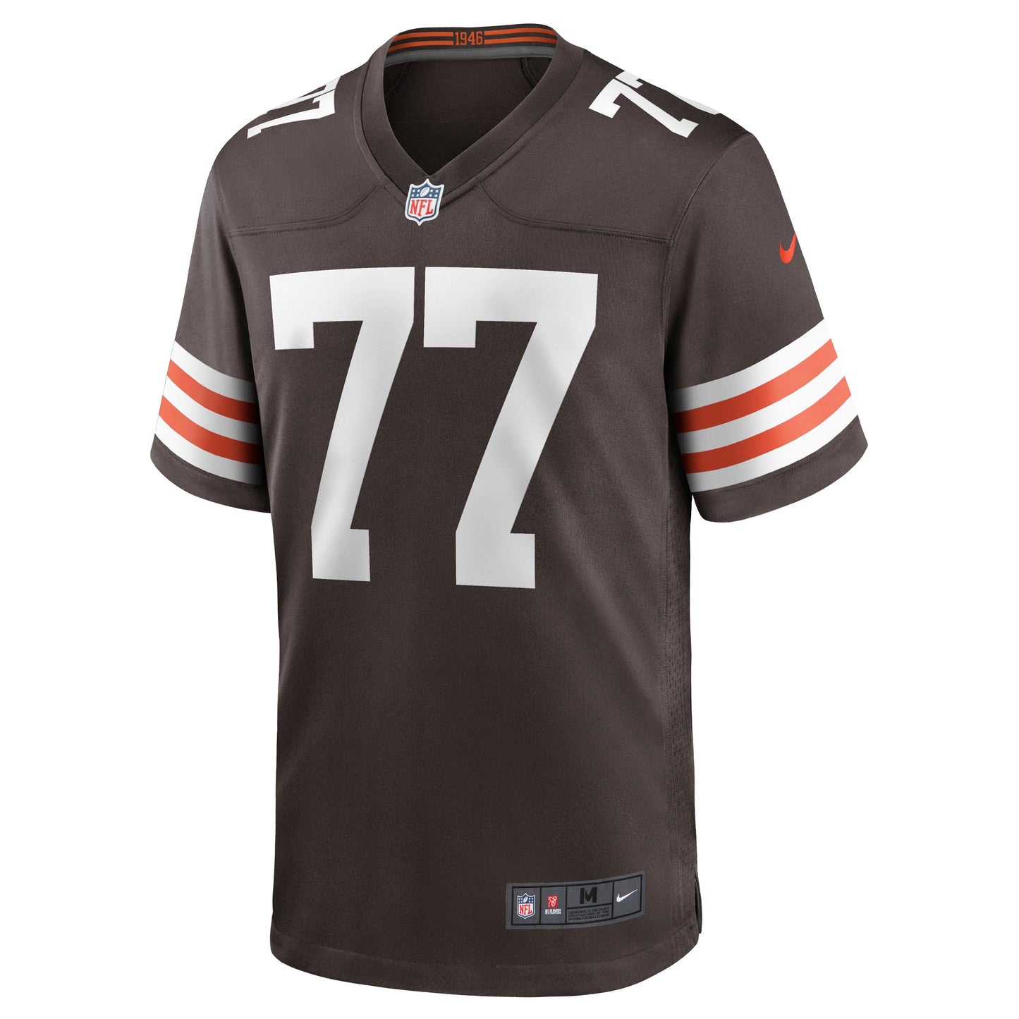 Wyatt Teller Cleveland Browns Nike Game Jersey - Brown football jersey product view 2