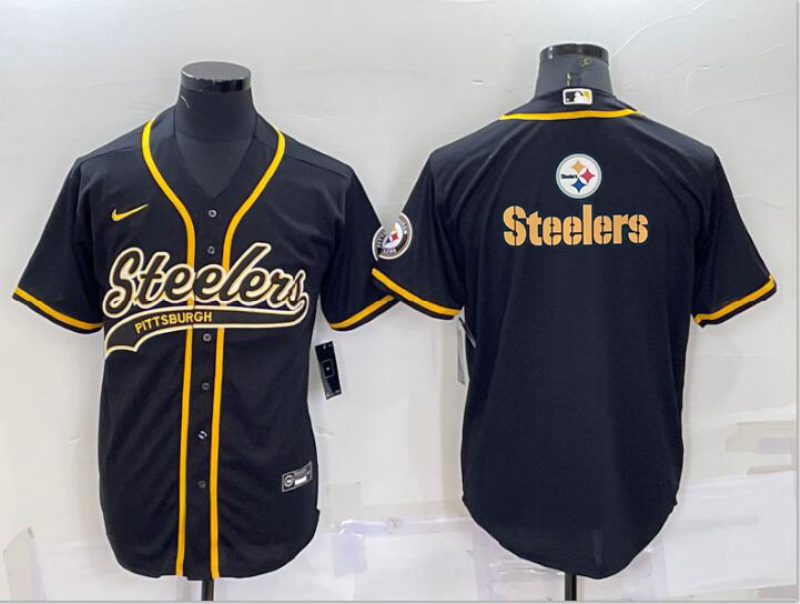 Men's Pittsburgh Steelers Black Fashion Jersey1 football jersey product view 1