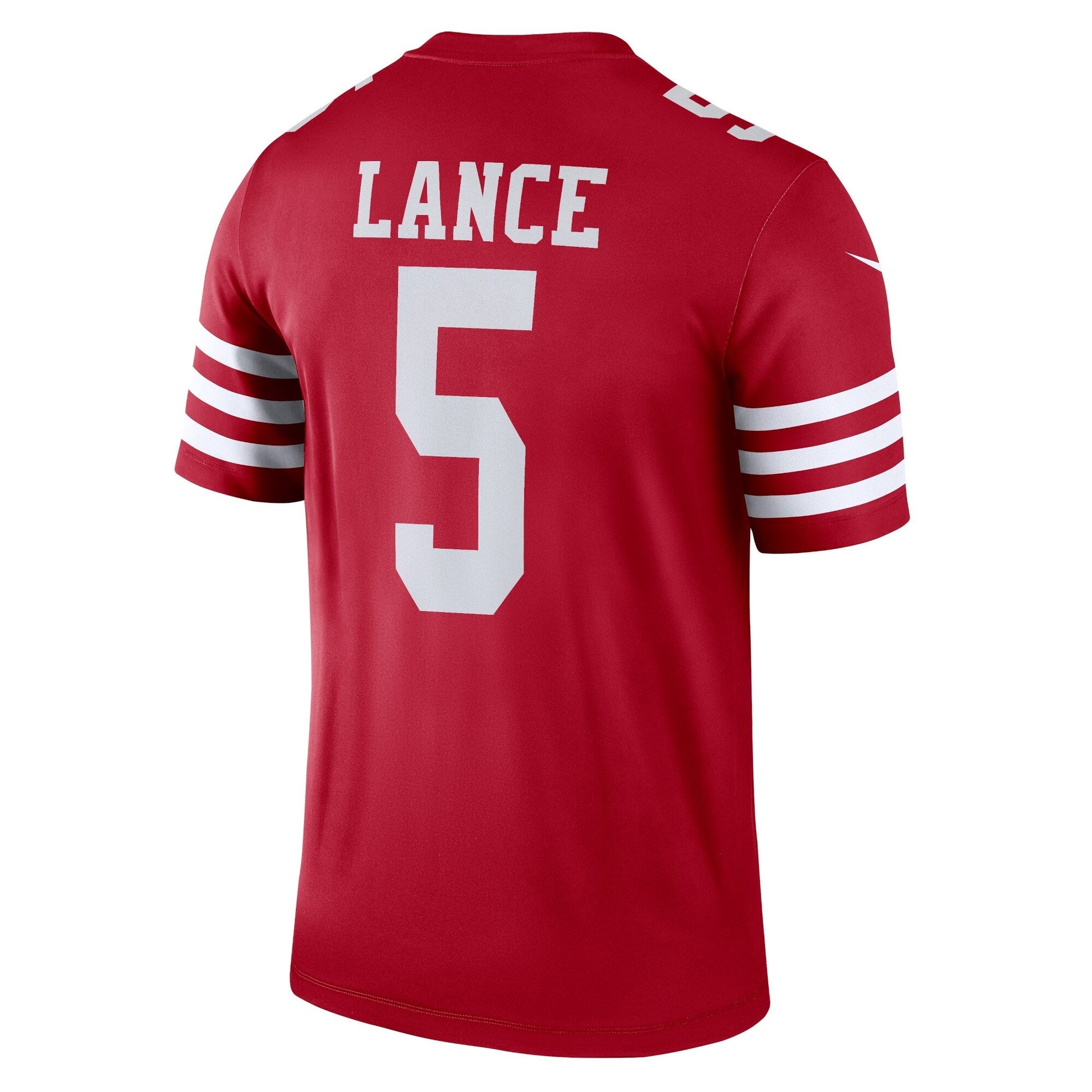 Trey Lance San Francisco 49ers Nike Legend Jersey - Scarlet football jersey product view 3