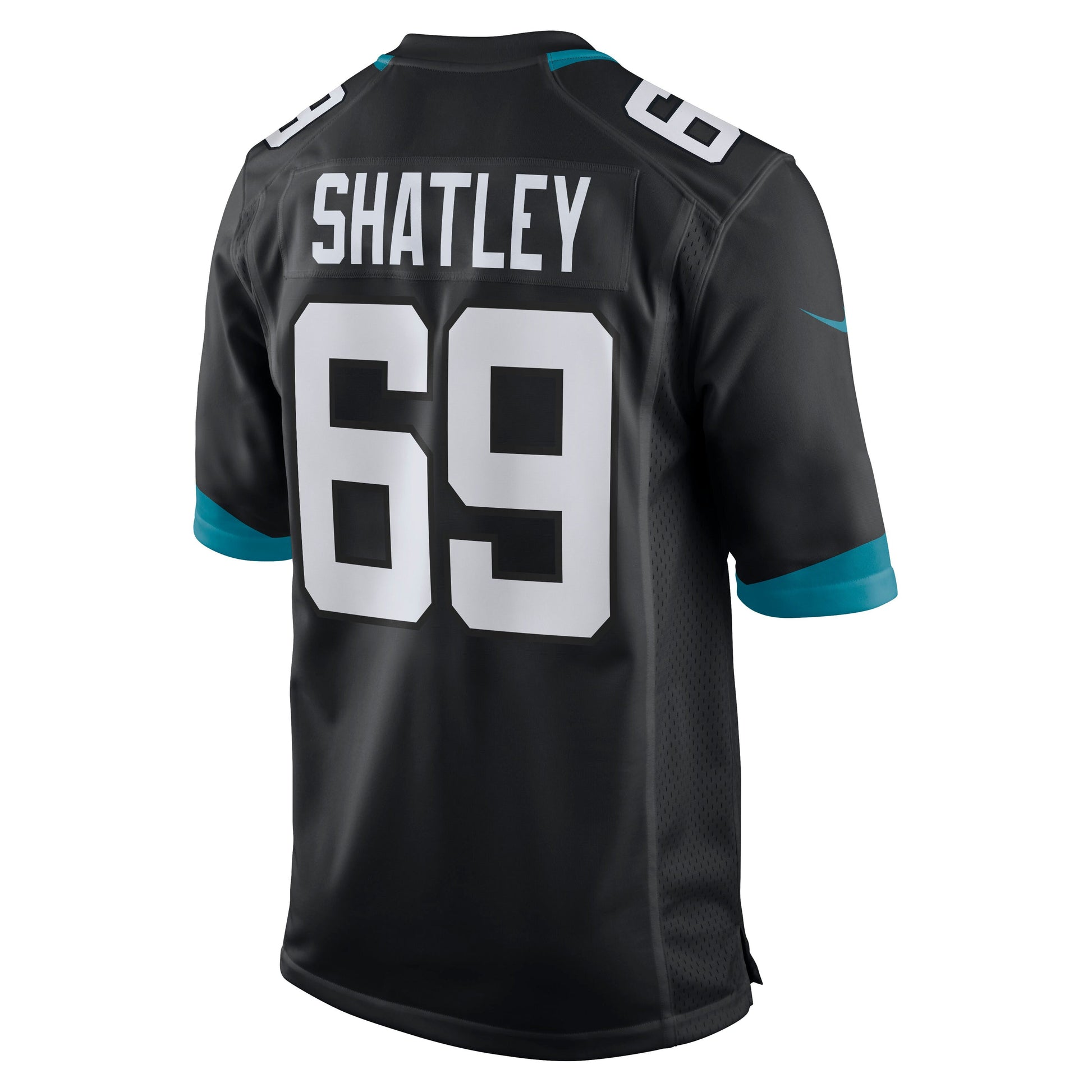 Tyler Shatley Jacksonville Jaguars Nike Game Jersey - Black football jersey product view 3