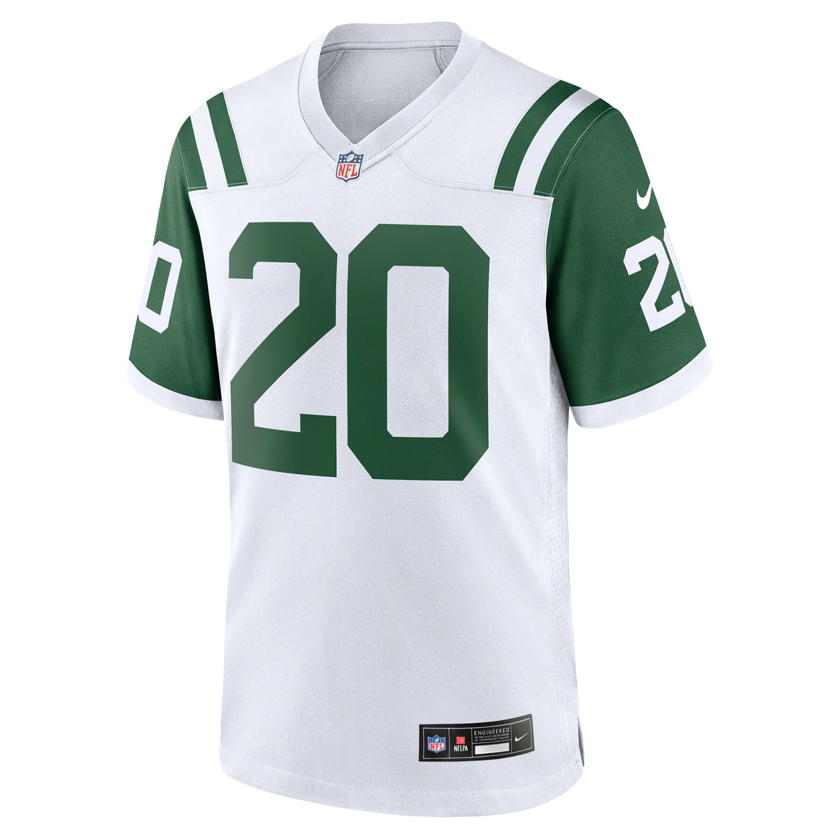 Breece Hall New York Jets Nike Classic Alternate Game Jersey - White football jersey product view 2