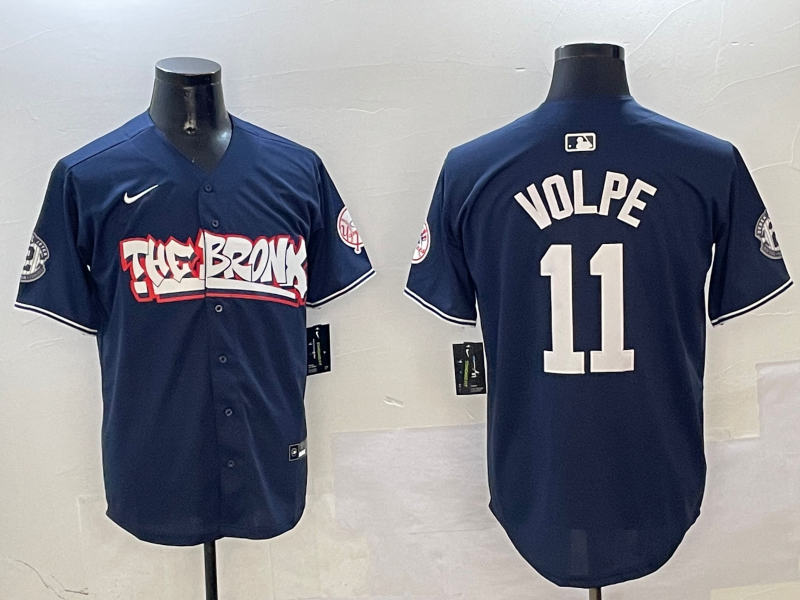 Men's New York Yankees Anthony Volpe Navy Limited Player Jersey1 baseball jersey product view 1