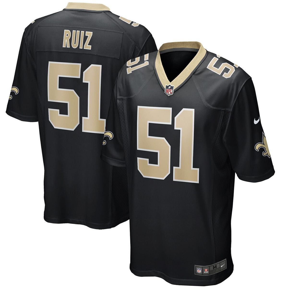 Cesar Ruiz New Orleans Saints Jersey football jersey product view 1