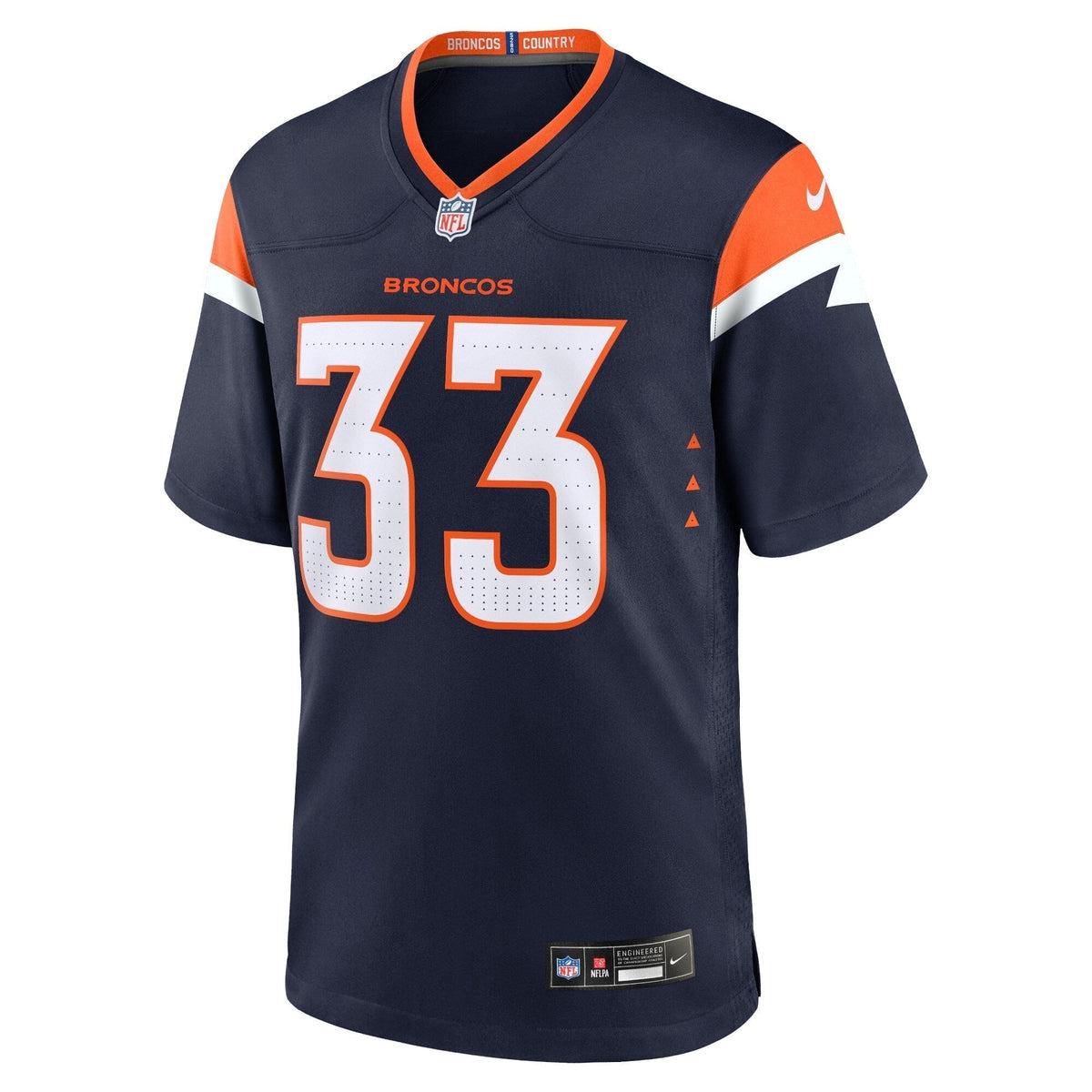 Javonte Williams Denver Broncos Nike Mile High Collection Alternate Game Jersey - Navy football jersey product view 2