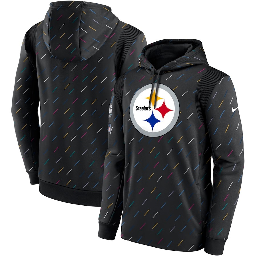 Men's Pittsburgh Steelers NFL 2021 Salute to Service Hoodie1 Black football jersey product view 1