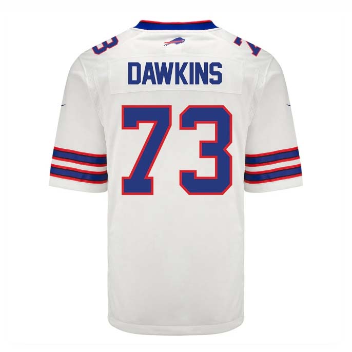 B.Bills #73 Dion Dawkins Player Game Jersey - White Stitched American Football Jerseys football jersey product view 1