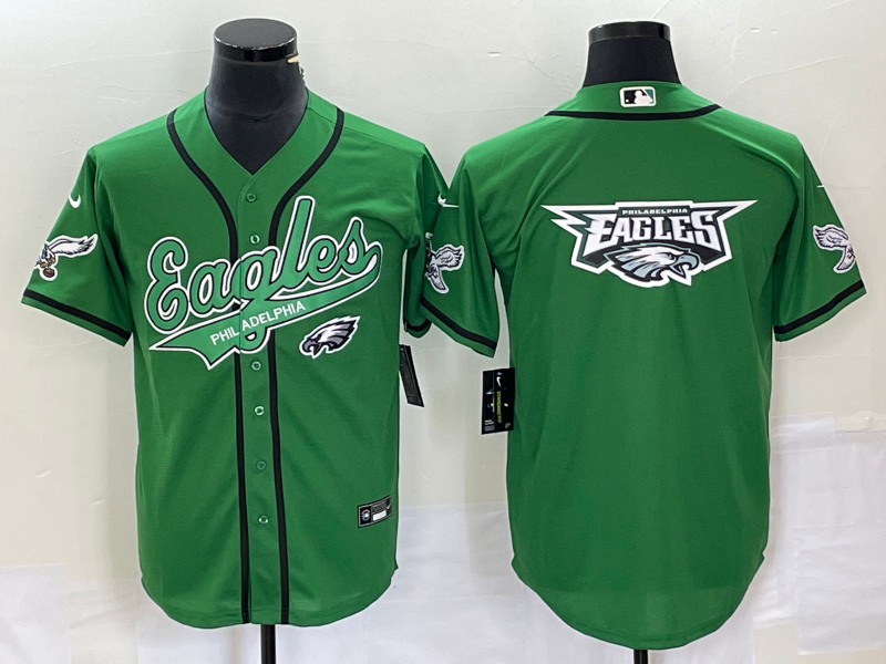 Men's Philadelphia Eagles Kelly Green Game Jersey1 football jersey product view 1