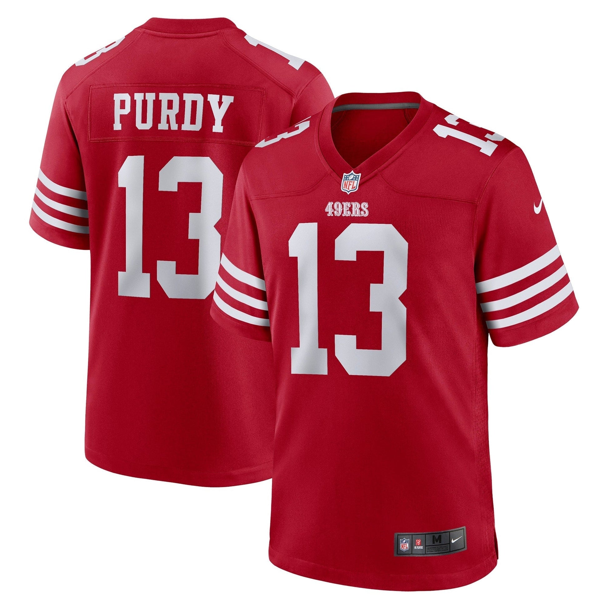 Brock Purdy San Francisco 49ers Nike Game Jersey - Scarlet football jersey product view 1