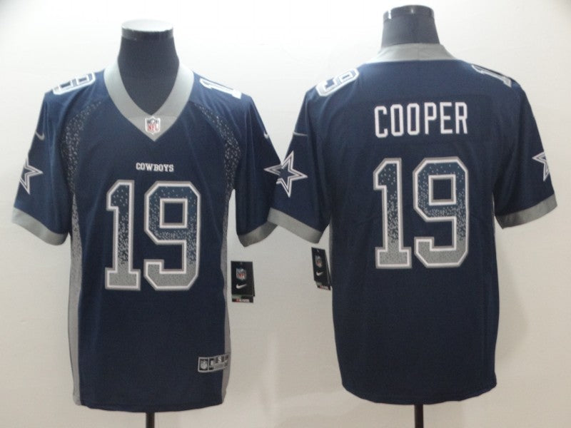 Men's Dallas Cowboys Amari Cooper #19 Navy Game Jersey1 football jersey product view 1