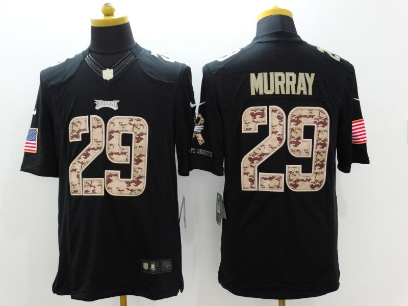 Men's Philadelphia Eagles DeMarco Murray #29 Black Game Player Jersey1 football jersey product view 1