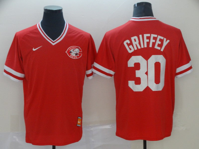 Men's Cincinnati Reds Ken Griffey Jr. #30 Red Authentic Game Jersey1 baseball jersey product view 1